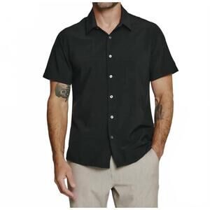 NEW 7DIAMONDS siena short sleeve shirt in black
